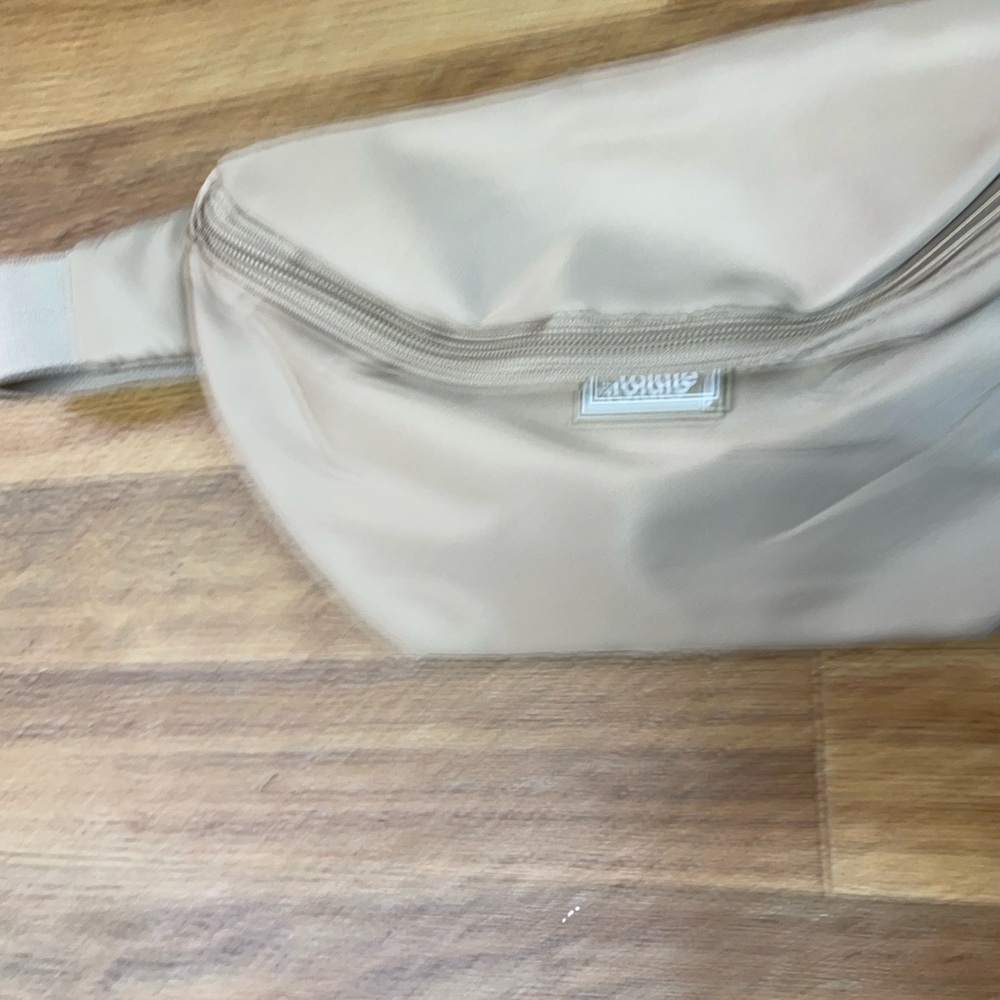 Tolale Beige Crossbody Bag - Lightweight Nylon Travel Pouch - Picture 2 of 9